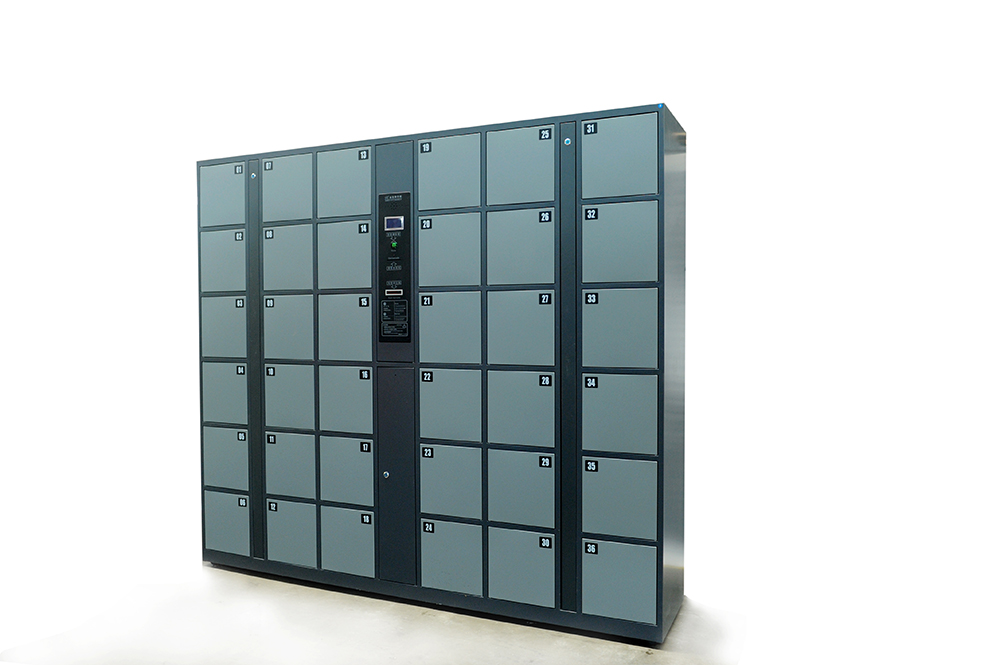 Contactless Cold Rolled Yellow Steel Storage Luggage Smart Metal Locker