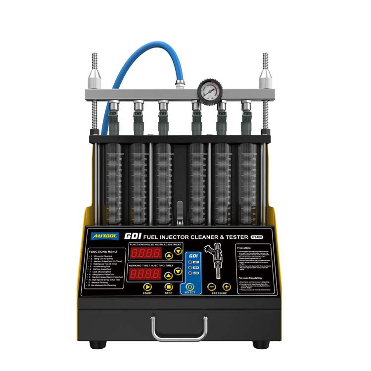 AUTOOL CT400 GDI Очиститель и тестер топливной форсунки 6 цилиндров Тестер очистителя топливной форсунки