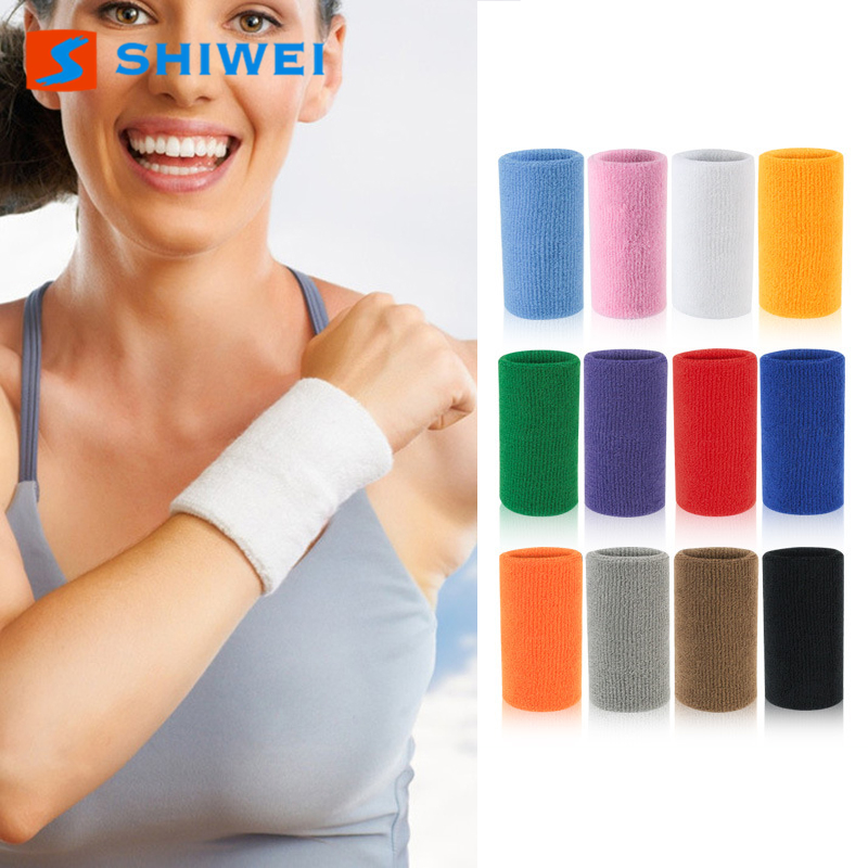 Пользовательские логотип красочные спортивные наручные Sweatbands запястье пот группа