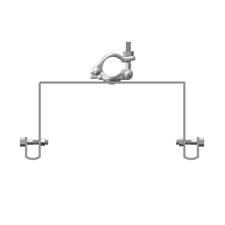 Galvanized Steel Scaffolding Ladder With Bracket For Construction