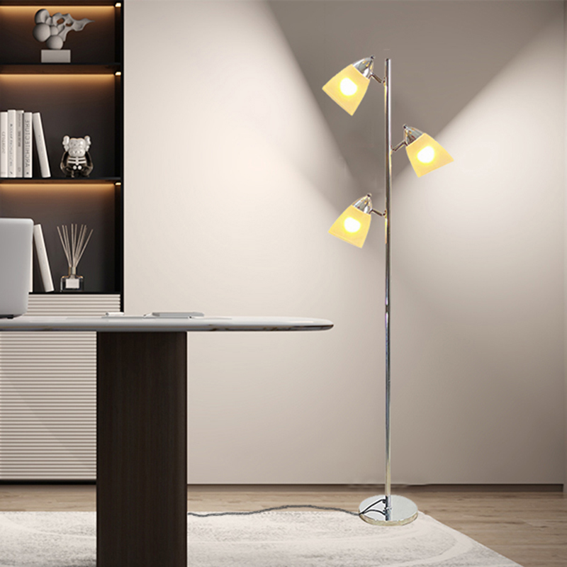 Minimalist Luxury living room Bedroom Bedside Creative Decor Floor Lamp Corner Silver Standing Modern Floor Lamp