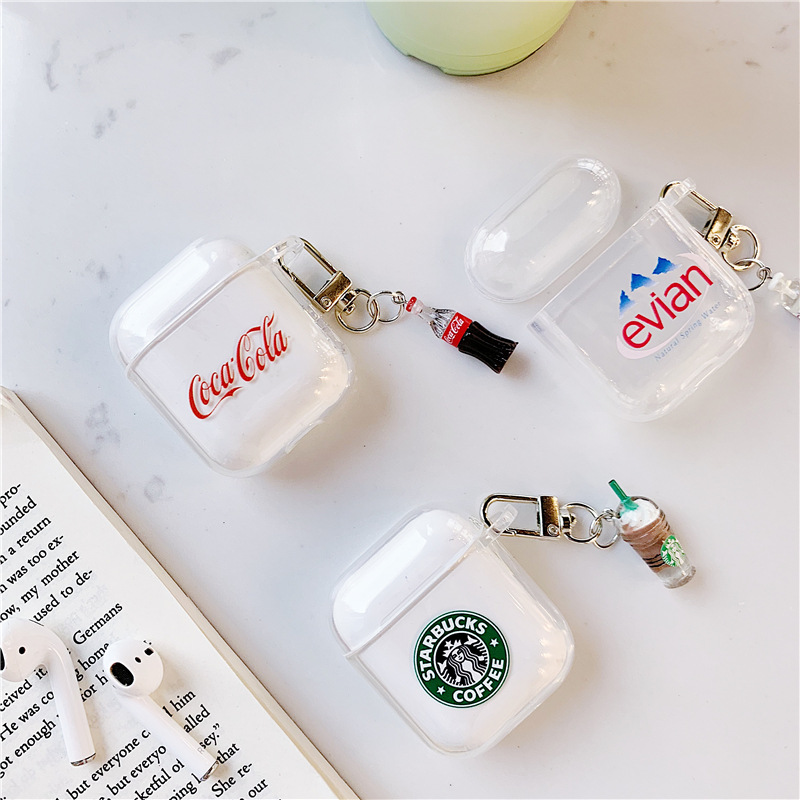 Модный брендовый чехол с принтом колы кофейного цвета для airpods, Роскошный чехол для airpod 2020