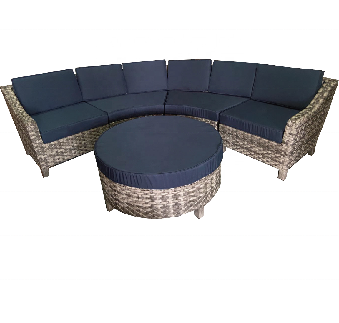 5 Piece Deep Seating Group with Thick cushions Outdoor Rattan Sofa Set