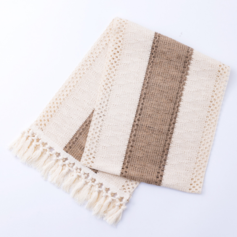 Special Offer Pendant Cotton And Linen Decoration Cheap Cheesecloth Table Runner Burgundy