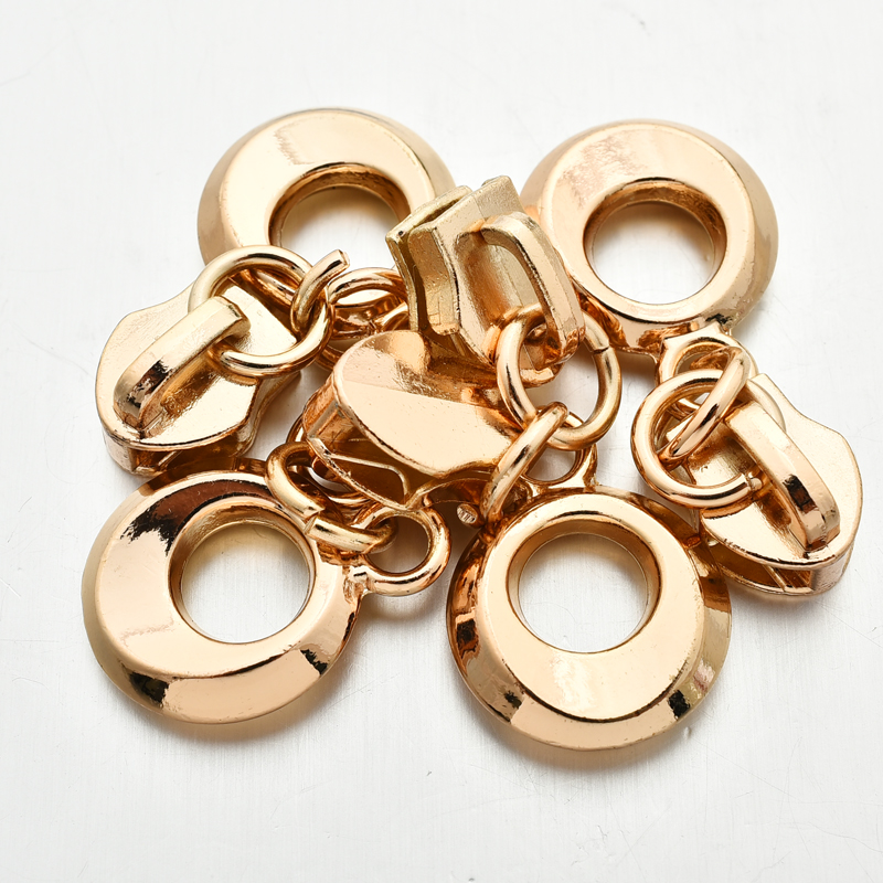 Hot Selling Round Shape Zinc Alloy Zipper Puller Head For handbag
