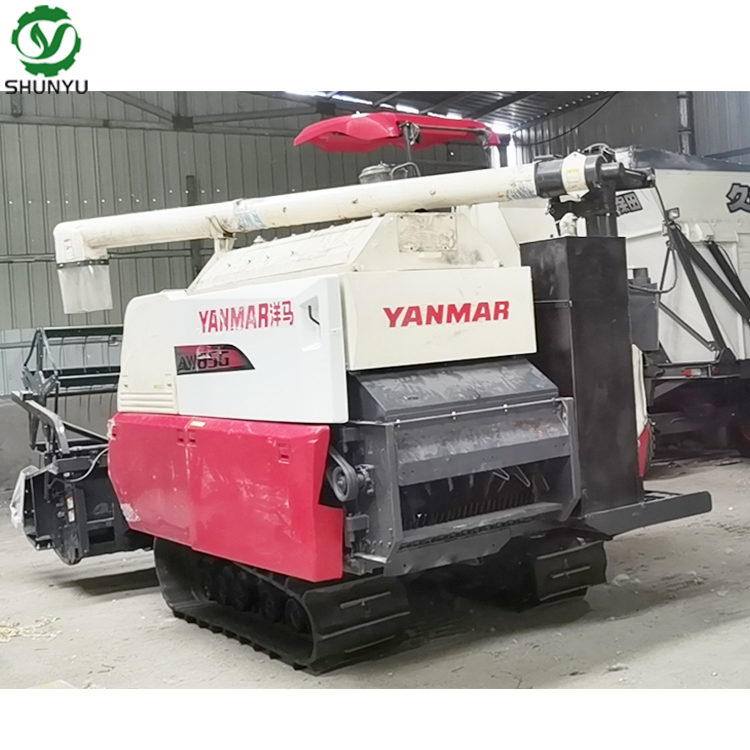 secondhand used YANMA AW85G rice combine harvester with low price