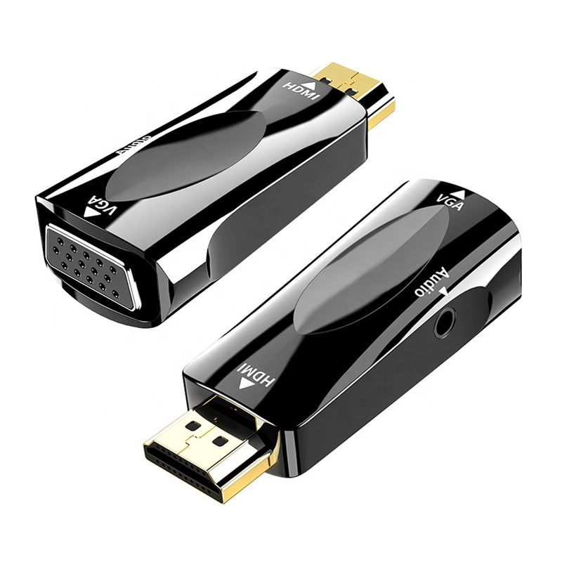 Конвертер Xput Hdmi на VGA с аудио для ТВ HDMI штекер на VGA гнездо адаптер 4K конвертер