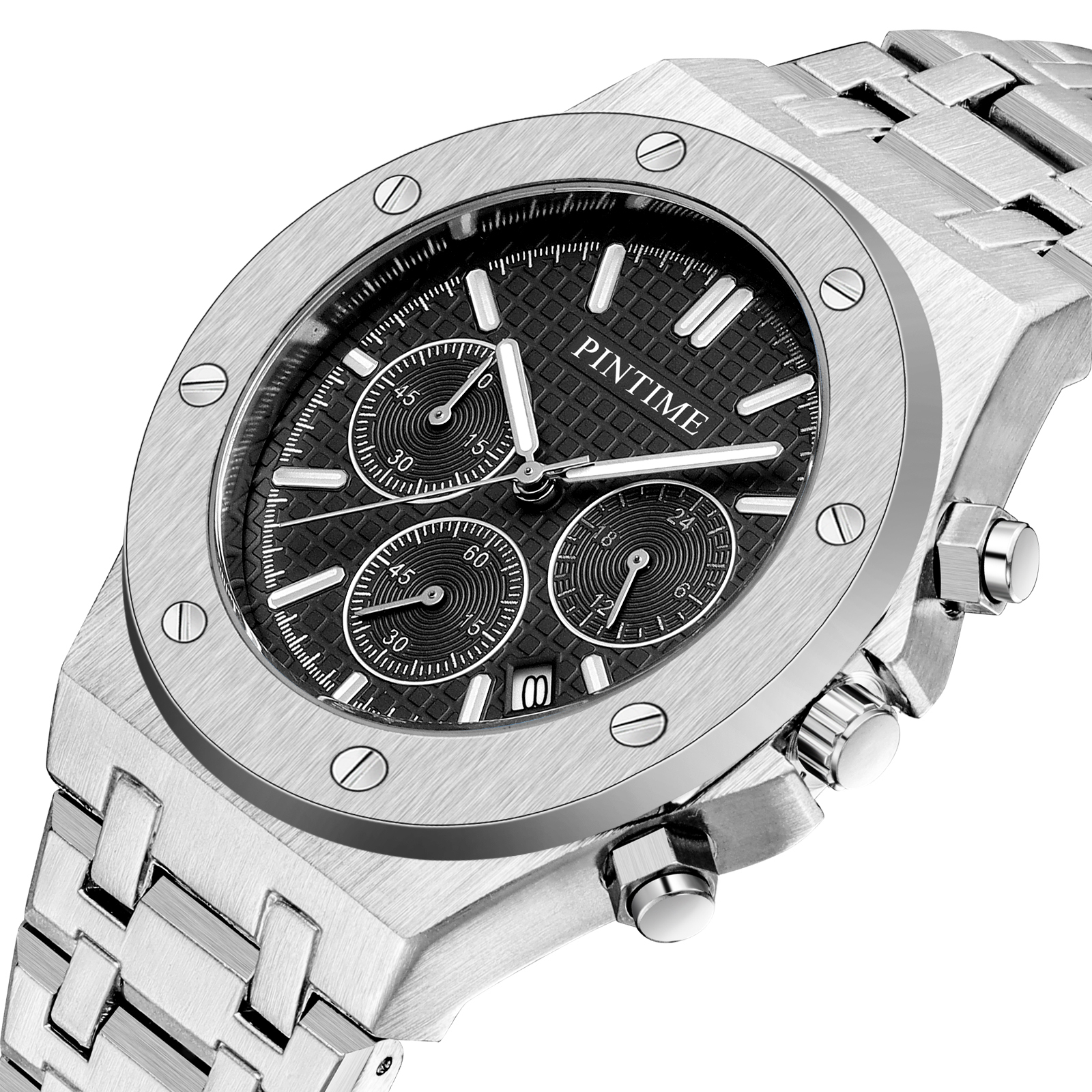 top sale automatic wristwatch chronograph popular mechanical men's watch