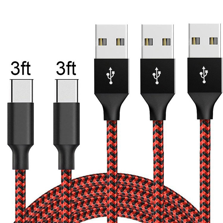 Высококачественный бесплатный образец USB type C 3A Дата-кабель настраиваемое зарядное устройство для мобильного телефона светодиодный кабель для быстрой зарядки