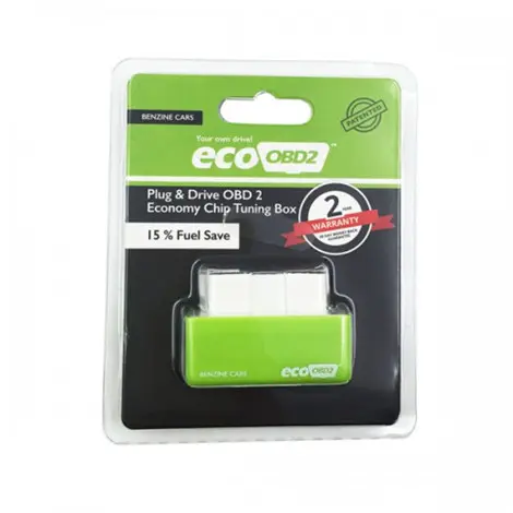 Green Eco OBD2 Economy Chip Tuning Box OBD Car Fuel Saver Eco OBD2 for Benzine Cars