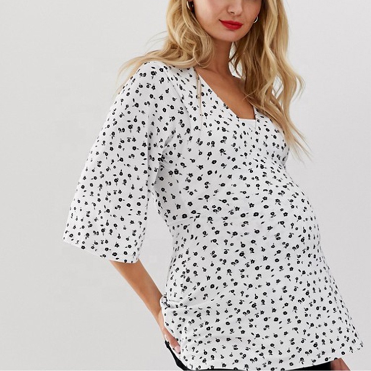 Maternity Clothing Pregnant Nursing Kimono Women Wrap Top