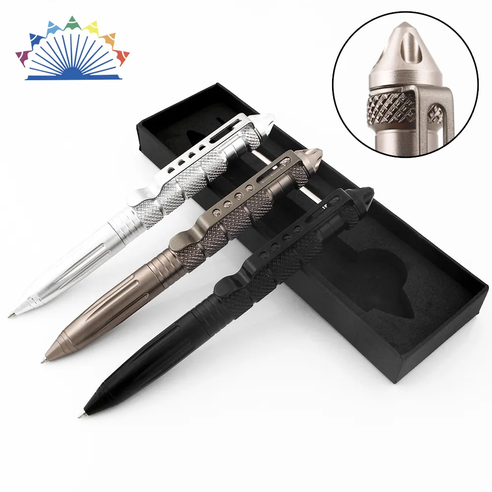 Survival Pen Heavy Self Defense Titanium Tactical Pen With Mulitary Outdoor Survival Tool And Window Glass Breaker Self-defnese Custom Logo