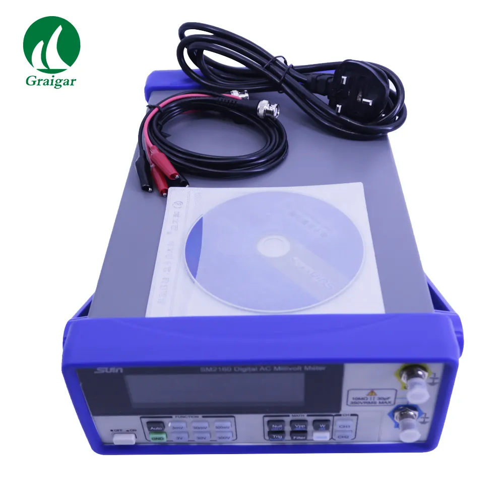 SM2160 Digital AC Millivoltmeter Frequency with Standard interface USB device and optional LAN interface