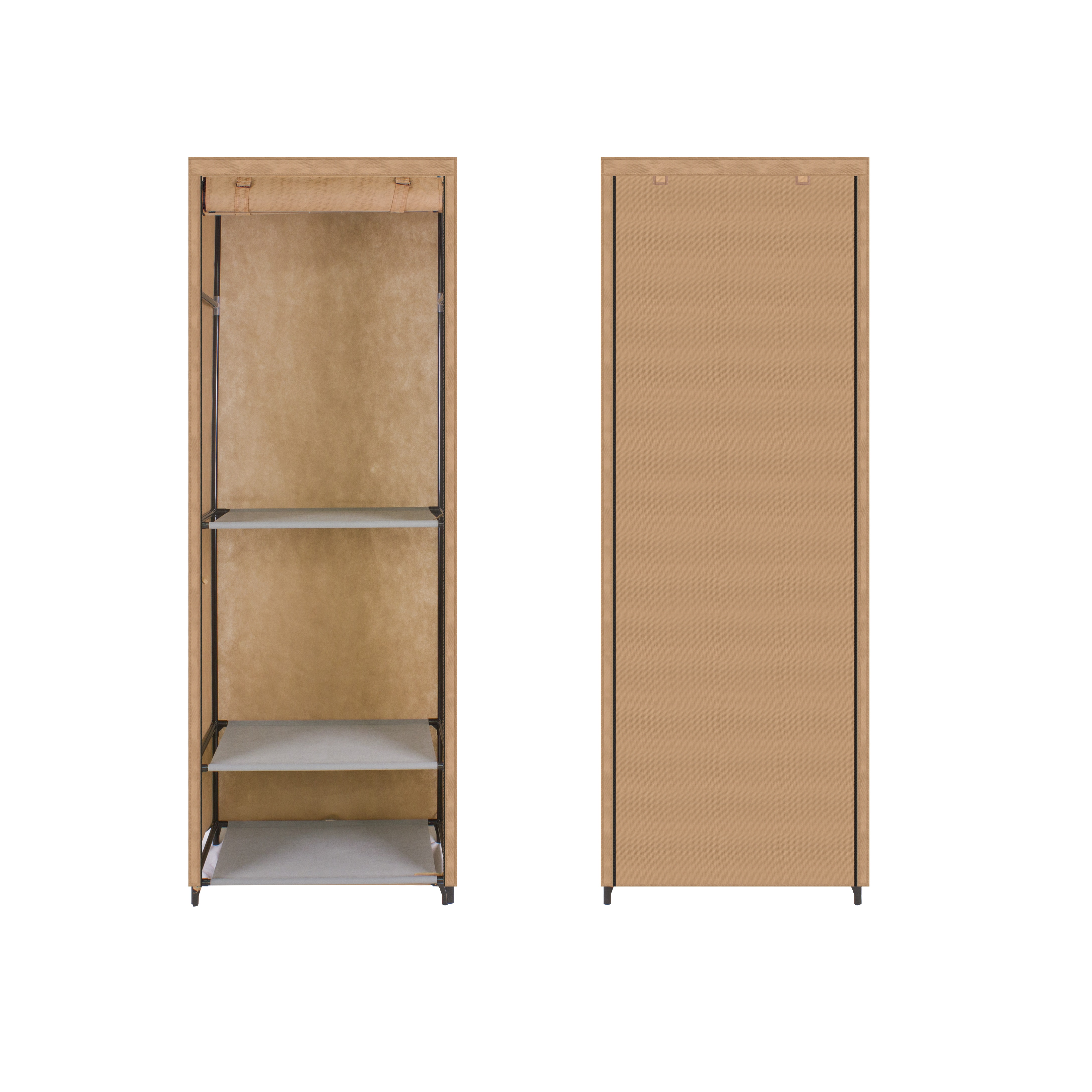 Home Furniture DIY Portable Non Woven Closet Organizer Wardrobe