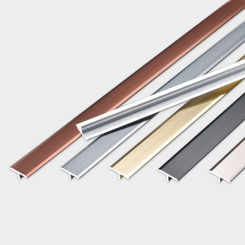Tile Accessories Inlay Strips Ceramic Edge Trim Floor Transition Metal Strips Decorative Aluminium Alloy 6063