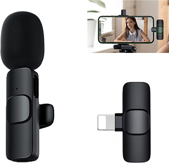 Оптовая продажа адаптируемые под требования заказчика логотип plug and play 2-в-1 беспроводной петличный микрофон для СМИ интервью мини-микрофон