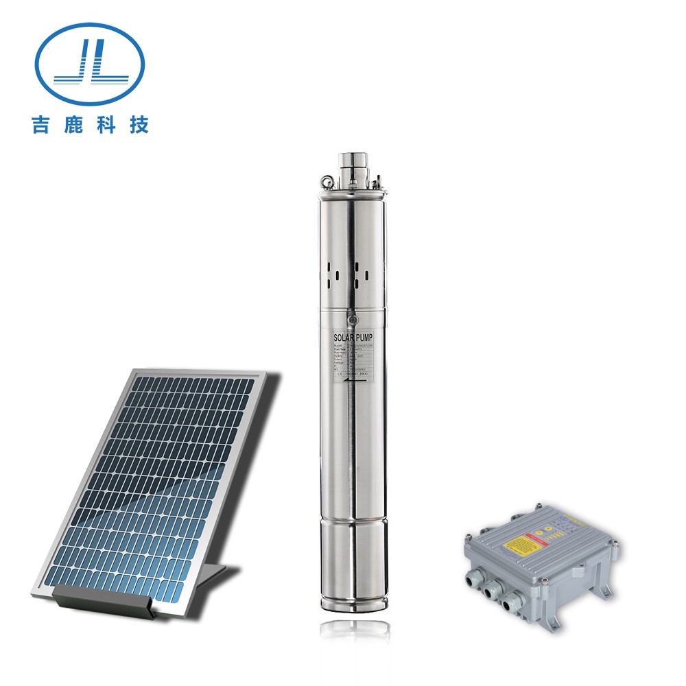 Jilu 140W-3000W Солнечная штанговый скважинный насос постоянного тока погружная водяная насосная система на солнечной батарее со слежением за максимальной точкой мощности, контроллер для сельскохозяйственной ирригации
