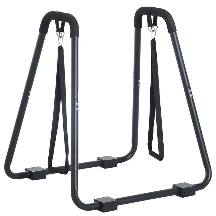 Wellshow Sport Dip Fitness Bar Heavy Duty Body Press Bar Pull Up Stand Parallettes Workout Strength Training Equipment for Home