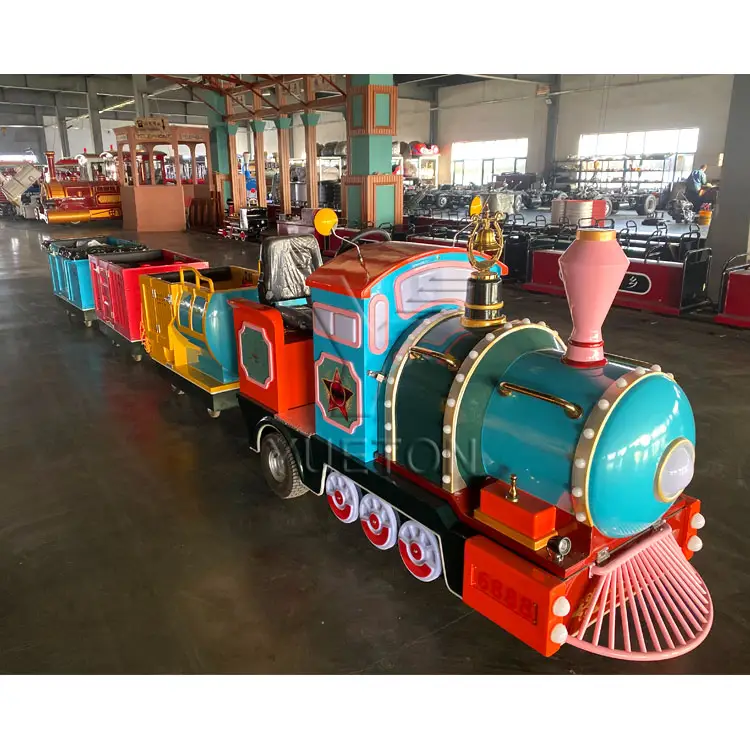 Kiddie Shopping Mall Kids Rides Small Amusement Mini Electric Trackless Train For Sale