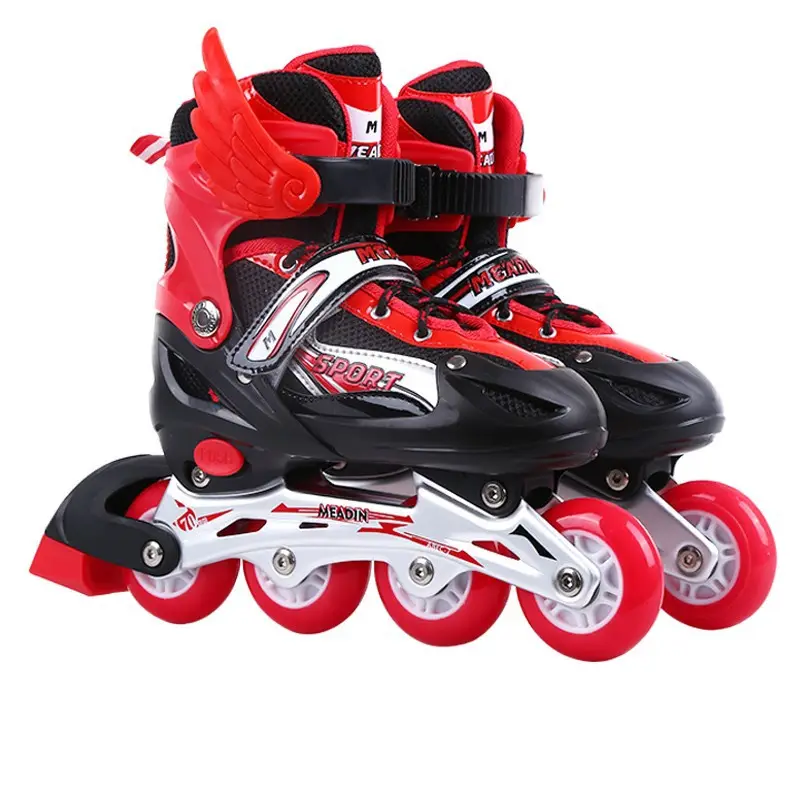 Factory Whole sale Professional Speed Skates Adult Men's and Women's Skates 4 Wheels Single Row Roller Skates Shoes