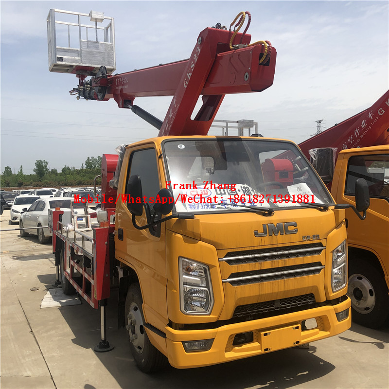 4x2 Euro 6 JMC telescopic boom cherry picker truck