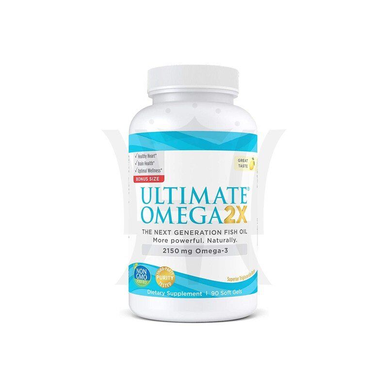 Ultimate Omega 2X лимонный аромат-Высокая мощность омега-3 Рыбное масло с EPA & DHA-стимулирует здоровье мозга и сердца-без ГМО