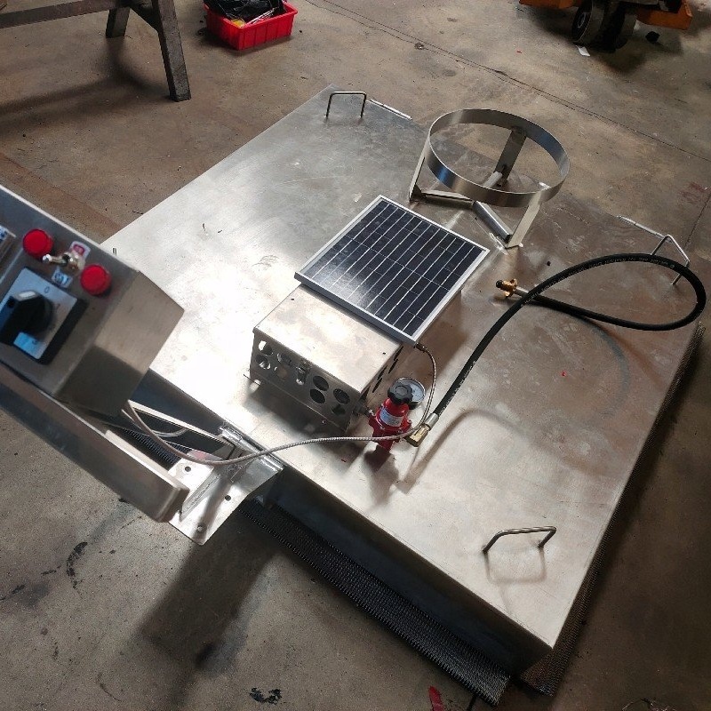 Asphalt Pavement Thermal Regeneration Heating Plate Metal Fiber burner Infrared Heating Machine
