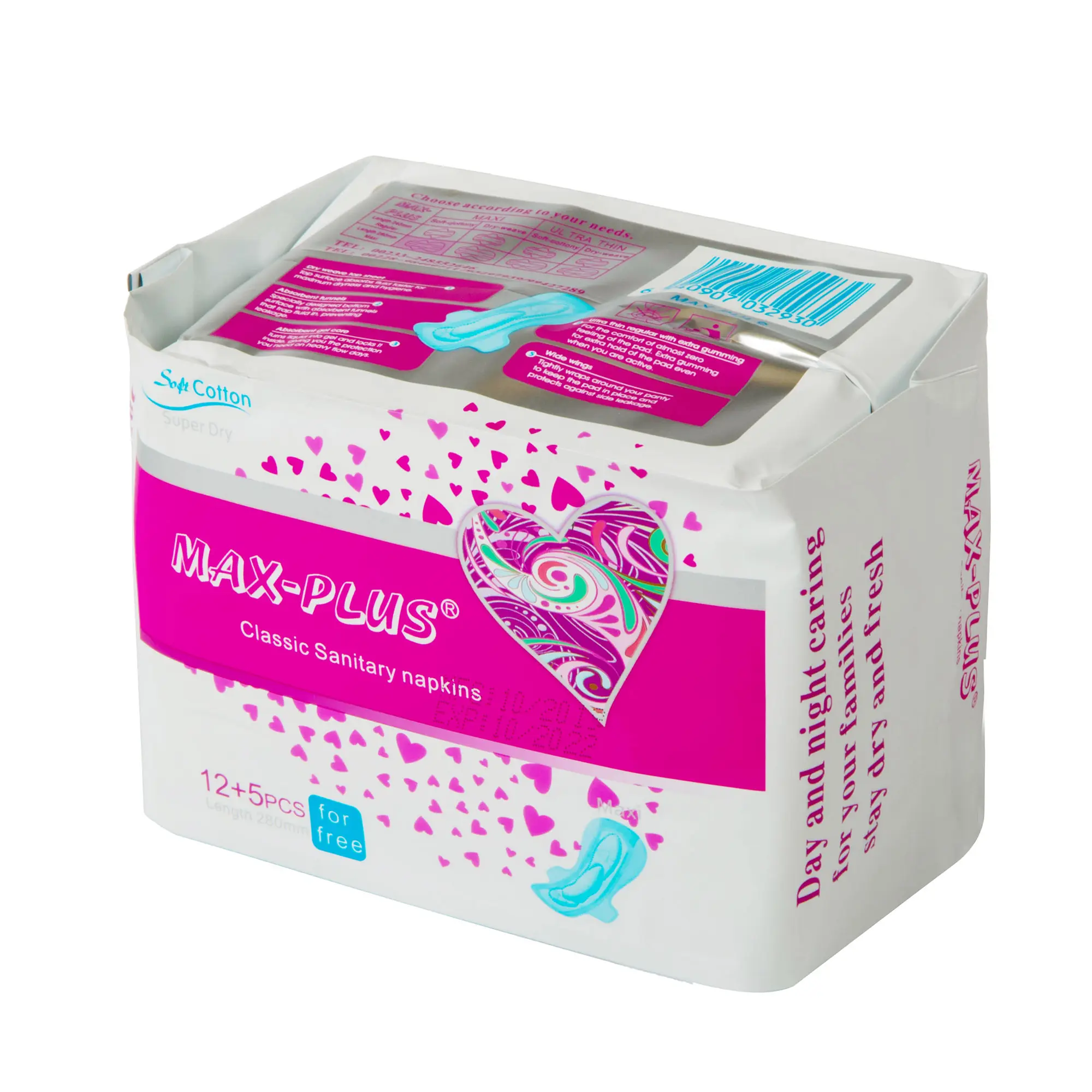 Max-plus cheap femina thick sanitary napkins hot selling in Togo and Ghana
