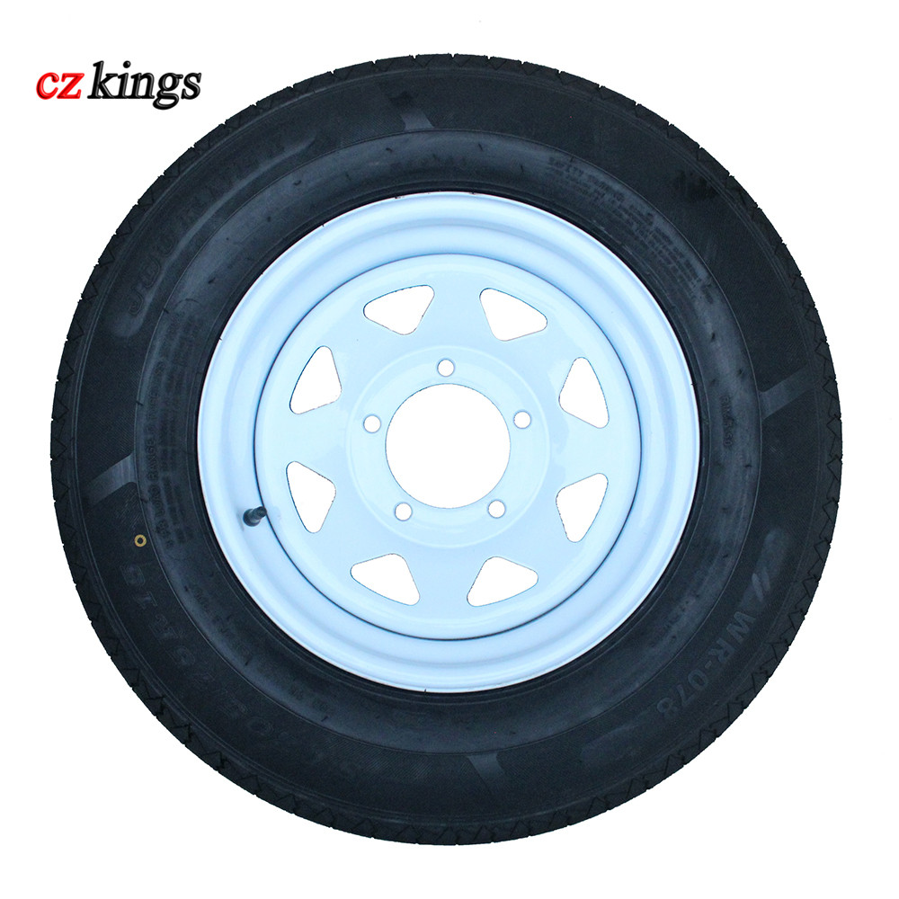 Заводской поставщик ST205/75R15, прицепная шина с белым стальным колесом