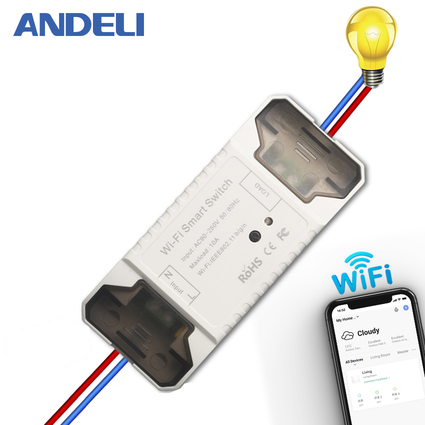 Wi-Fi Умный Свет таймера приложение Smart Life беспроводной пульт дистанционного управления работает с Alexa Google Home