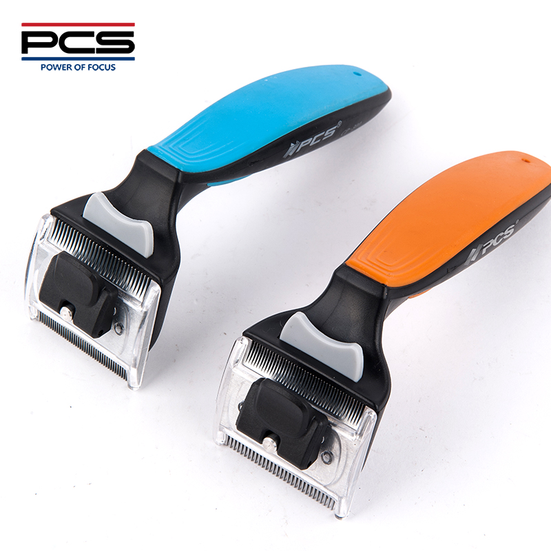 Pet Grooming Tool Double Sided Tooth Safe Undercoat Dematting Rake Deshedding Brush Comb For Dogs Mats Tangles Removing