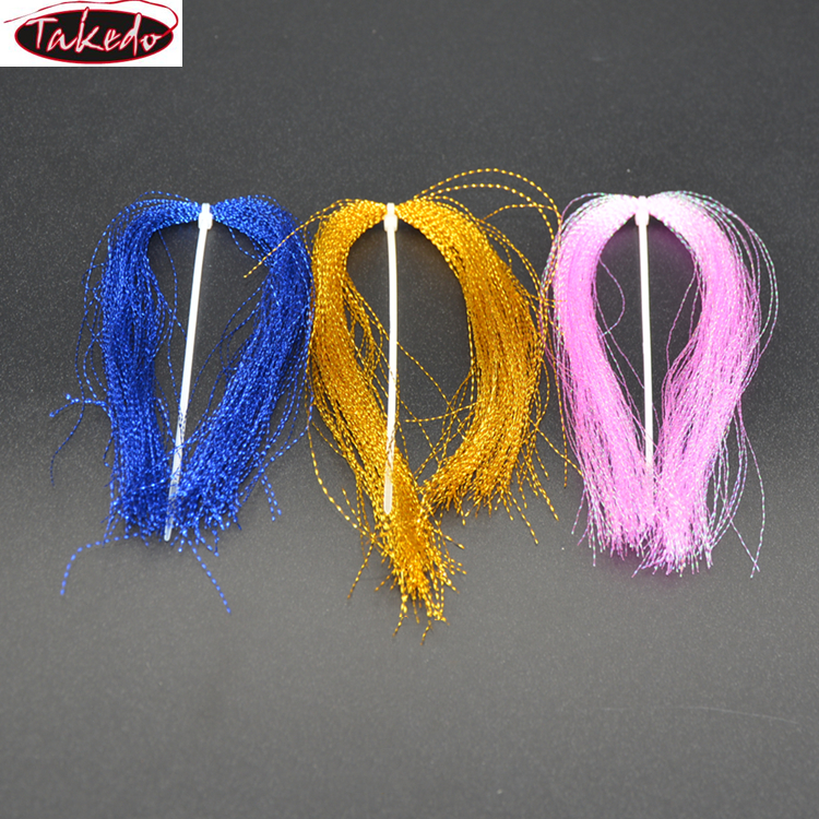 TAKEDO YC03 30 см 150 корни сумка кристалл флэш строка джиг крюк мигает линии связывания материал для Рыбалка приманки сверкающих линии