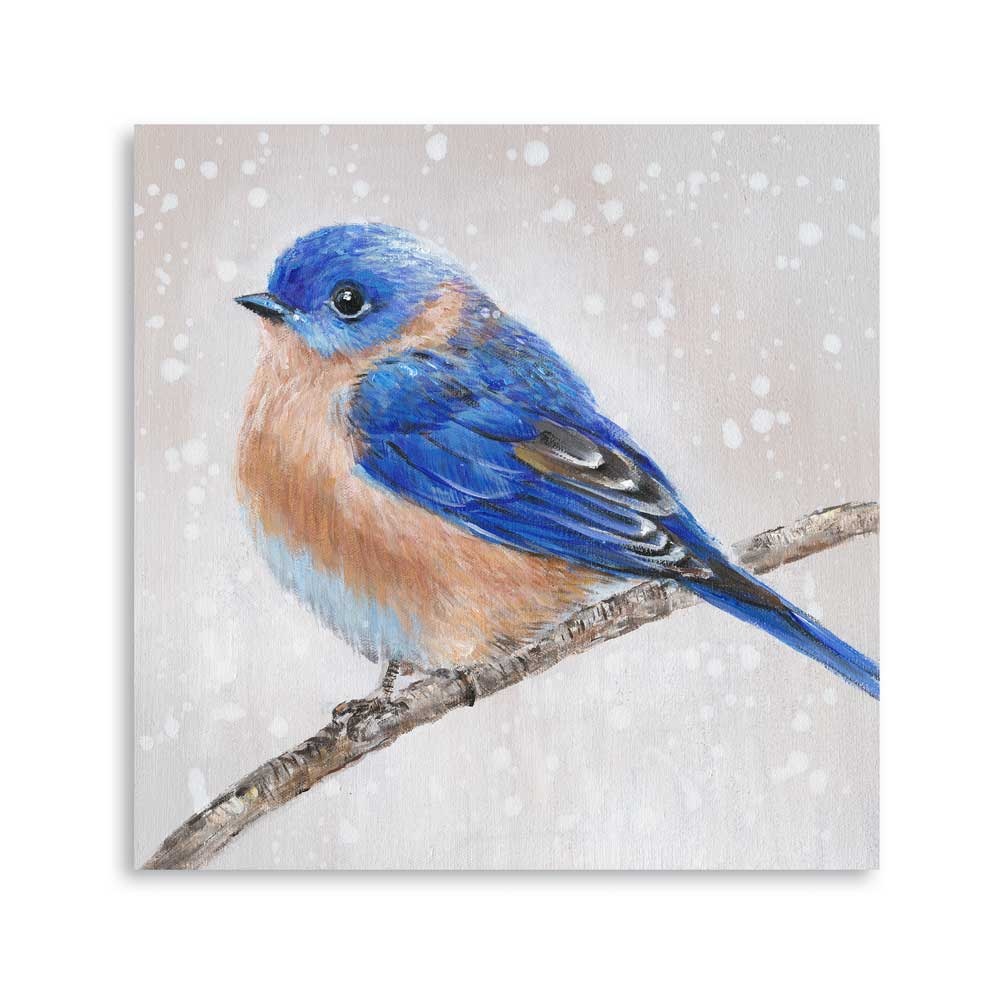 Top selling Natural blue bird oil painting picture