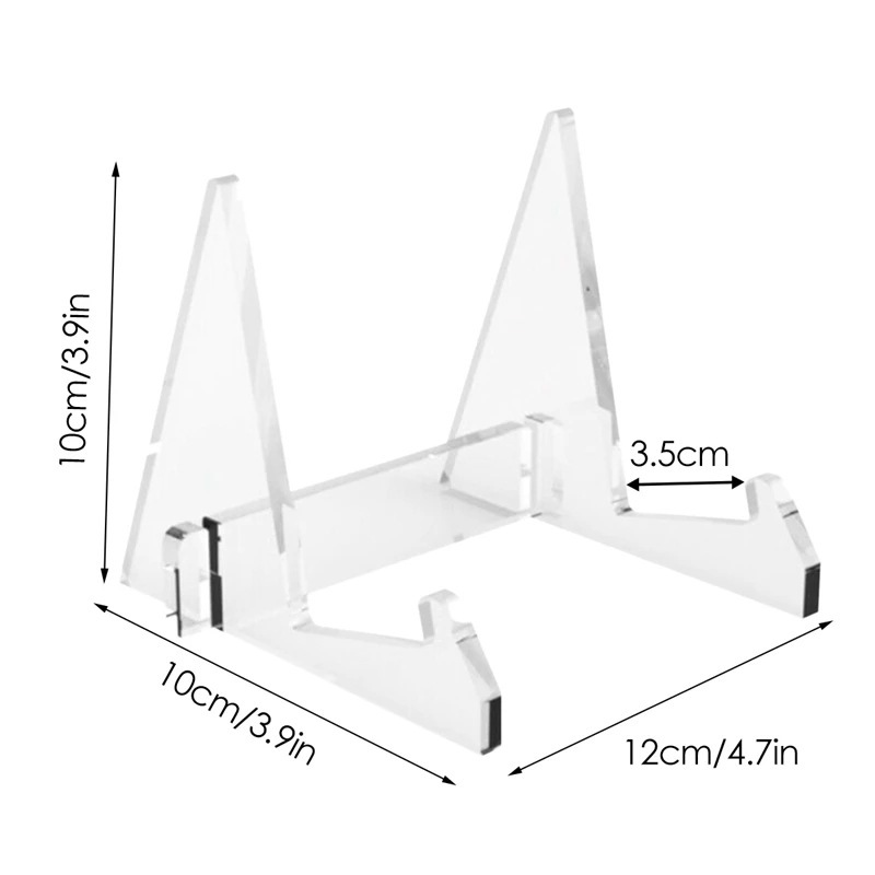 Acrylic Book Holder For Book Shop Transparent A4 Book Display Rack Logo Customized