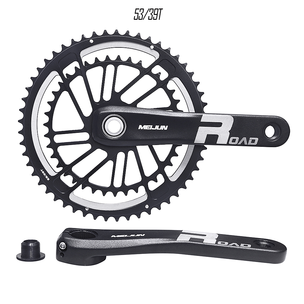 MEIJUN Road Car Direct-Coupled Sprocket Hollow Integrated Crank Chain Wheel 50/34T 53/39T GXP Direct Mounting