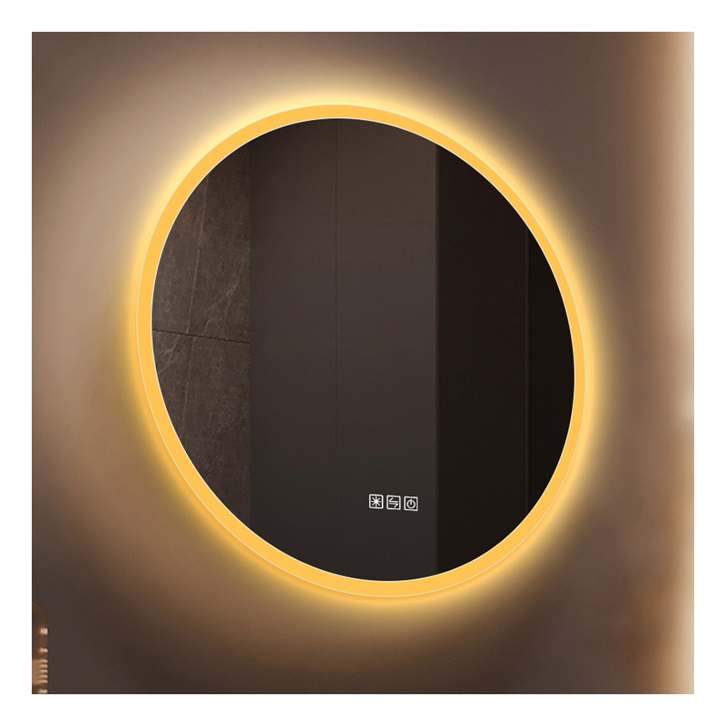 Made In China Round Mirror With Led Lighted Bathroom Touch Screen Smart
