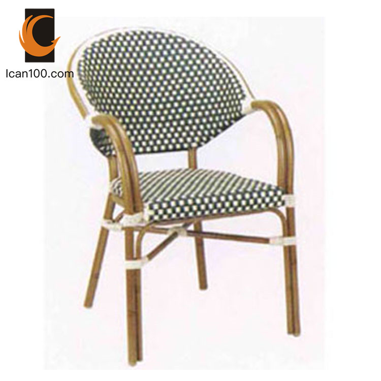 Cafe Garden Restaurant Chair Rattan Bamboo Outdoor Furniture