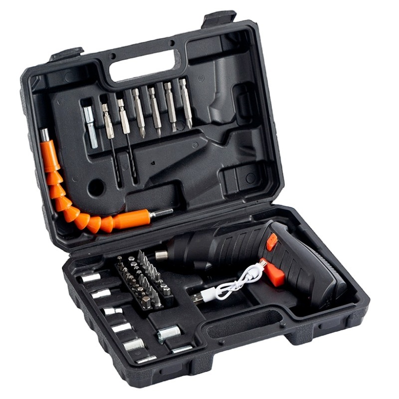 Hot-selling Electric Screwdriver Multifunctional Tool Set Small Lithium Electric Rechargeable Hand Drill Home Toolbox Set