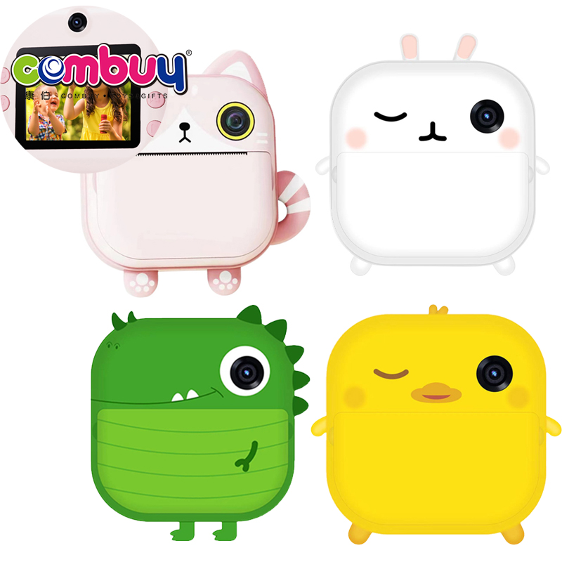 Cartoon digital HD dual camera toys mini printable children camera print photo