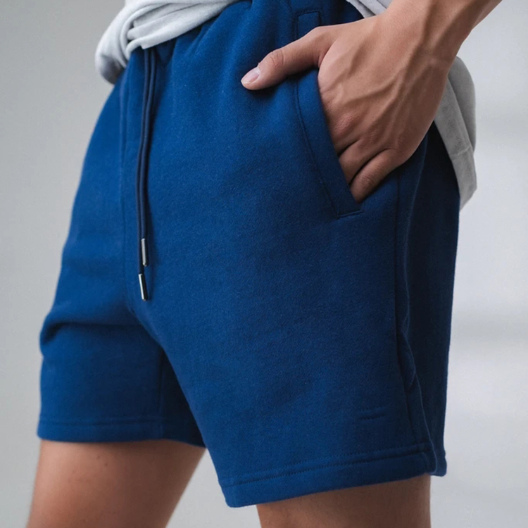 Fashion Men Sports Pockets Fitness Shorts Cotton Sweat Shorts Casual Wear Training Gym Men Joggers Shorts