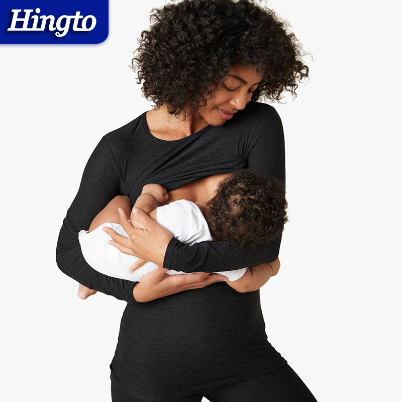 Recycled Nursing Tops Feeding Maternity Breastfeeding Clothes Nursing Top