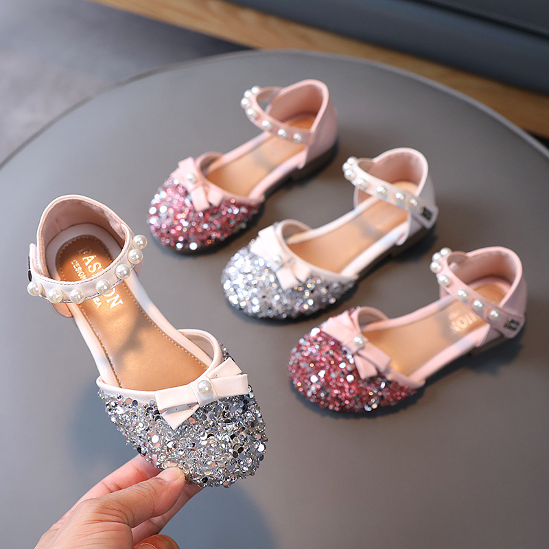 2021 Hot Sale Prevent Slippery Sequins Beautiful Princess Shoes T-13
