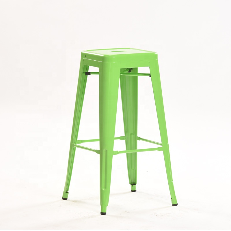 Nordic classic retro industrial style metal high bar chair