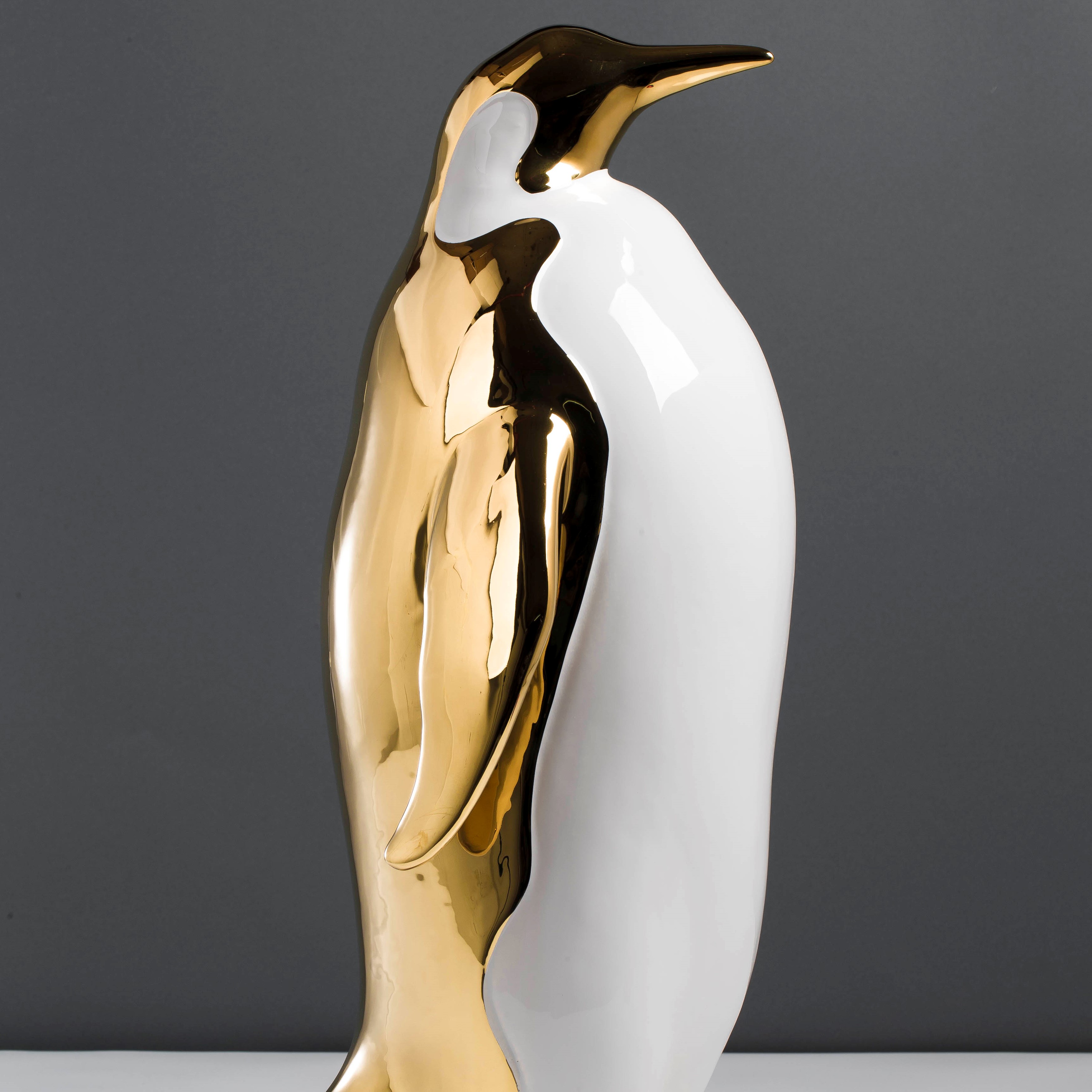 Golden Penguin ceramic halloween decorations morrocan ceramic decor showpiece ceramic home decorative