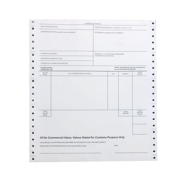 Yulu Paper good price&quality customized sales invoice forms made of NCR paper