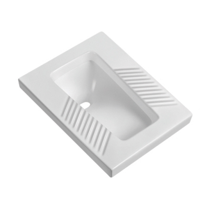 Chaozhou Best Selling White Ceramics Material Asian Toilet Squatting Pan WC for public lavatory