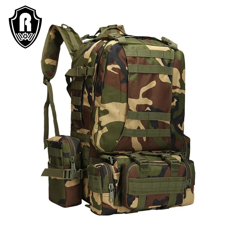 Custom Design Detachable Rucksack Multifunctional Military Backpack 50L