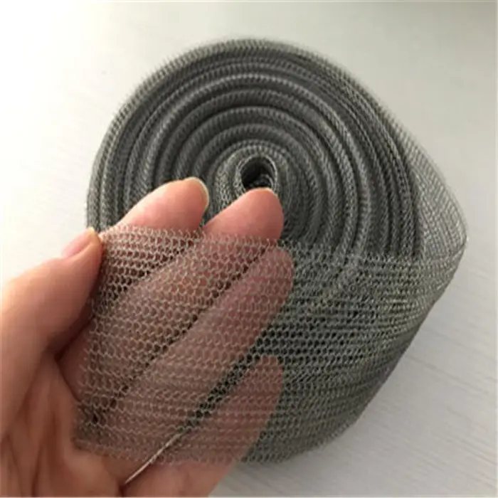 Amazon Top Seller Titanium Knitted Wire Mesh Filter Competitive Price Knitted Wire Mesh Filter
