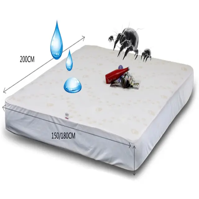 Hypoallergenic Waterproof Bamboo Jacquard Mattress Cover Protector