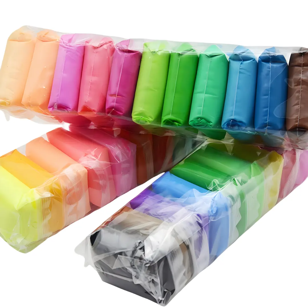 High Quality 12-Color DIY Handmade Clay Toys Resin Starter Kit for Children's Modeling Usage